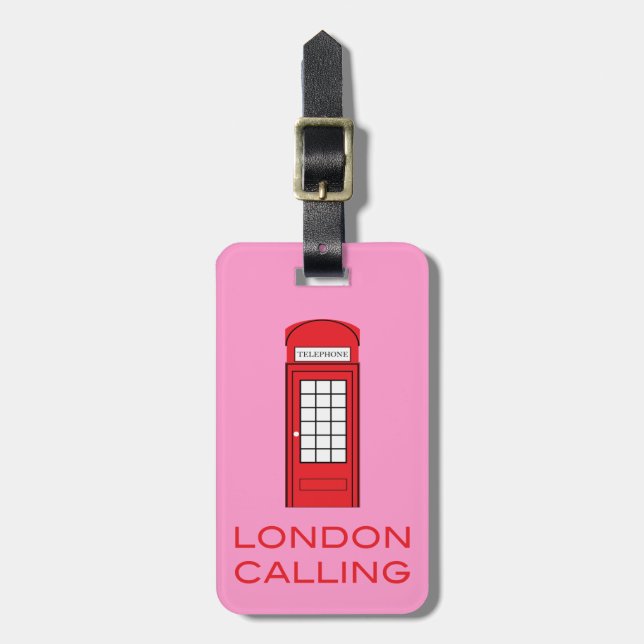 LONDON CALLING - Gepäckmarke Gepäckanhänger (Vorderseite vertikal)