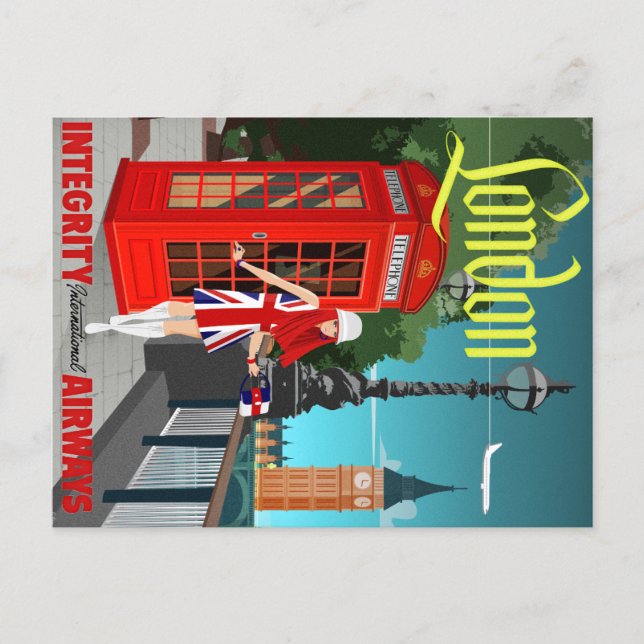 London Calling Postkarte (Vorderseite)
