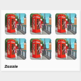 London Calling Quadratischer Aufkleber