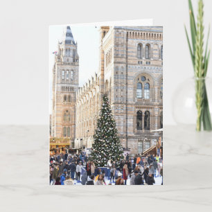 London Christmas Ice Skaten Rink UK Fotografy Karte