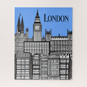 London City Black and White Puzzle