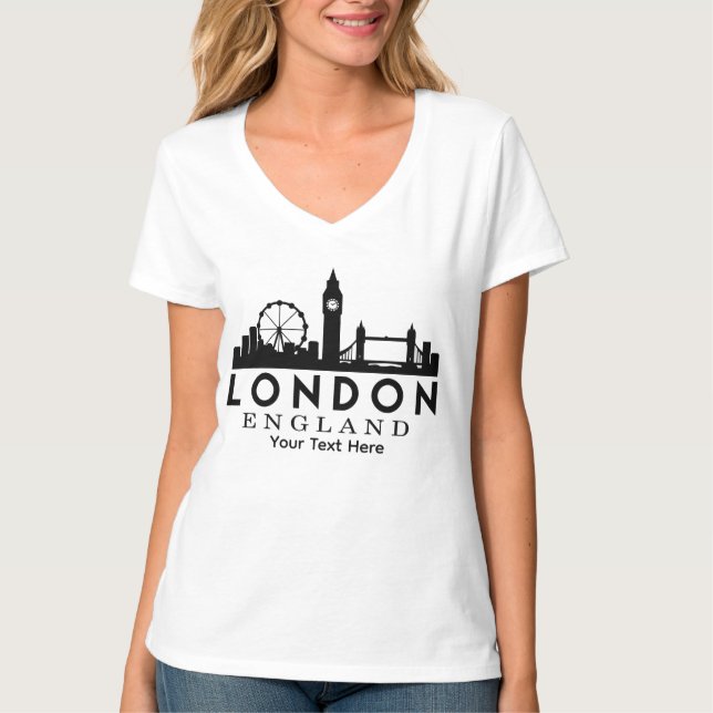 London City Landmark Travel Design T-Shirt (Vorderseite)