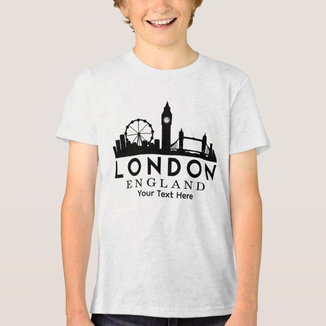 London City Landmark Travel Design Tri-Blend Shirt (Vorderseite)