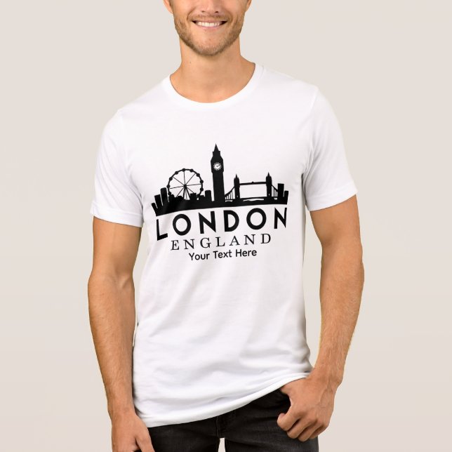 London City Landmark Travel Design Tri-Blend Shirt (Vorderseite)