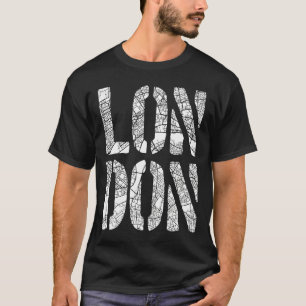 London City Map für London Touristen und Fans T-Shirt