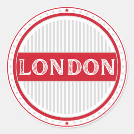 London City Pride Emblem – Englische Identität Runder Aufkleber