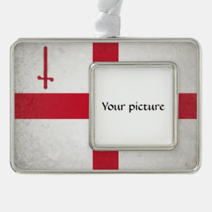 London City Rahmen-Ornament Silber