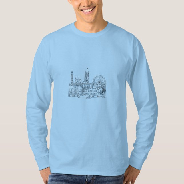 London City Zeichne Hobby T-Shirt (Vorderseite)