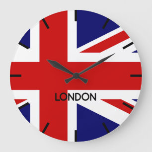 London clock Union Jack Große Wanduhr