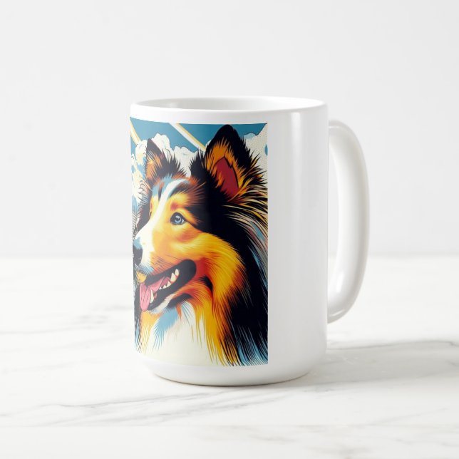 London Collie Kaffeetasse (VorderseiteRechts)