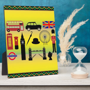 London Custom Plaque - 8x10 mit Easel Fotoplatte