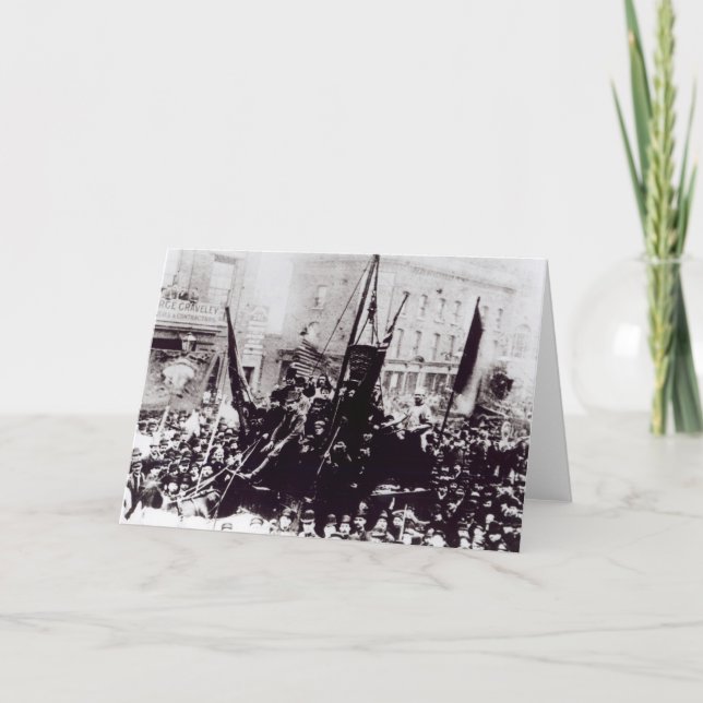 London-Dock-Streik, 1889 2 Karte (Vorderseite)