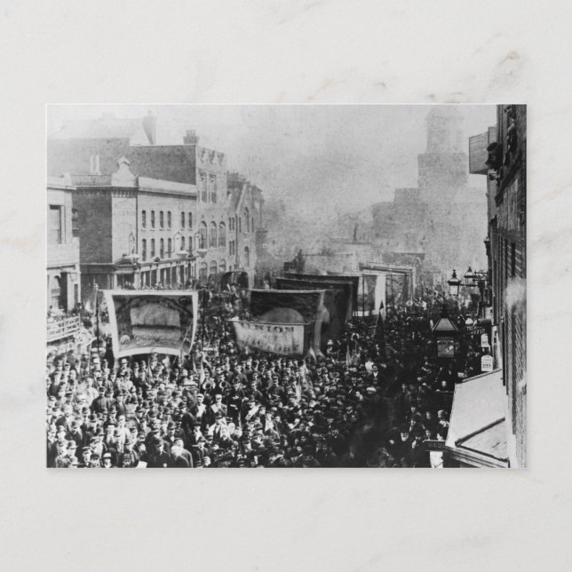London Dock Strike, 1889 Postkarte (Vorderseite)