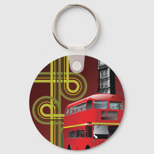 London-Doppelstockbus-Schlüsselanhänger Schlüsselanhänger