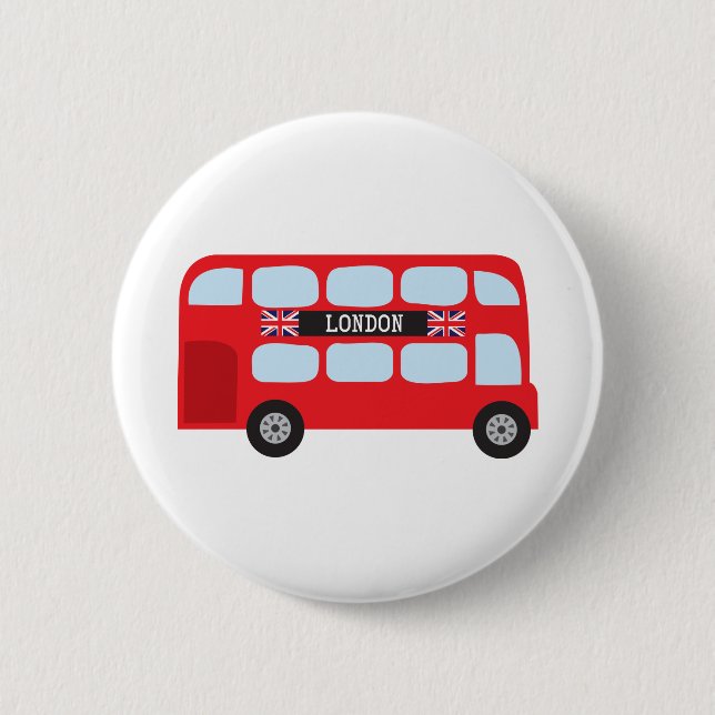 London-doppelstöckiger Bus Button (Vorderseite)