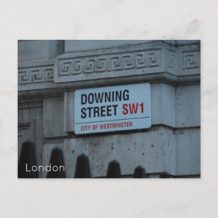 London - Downing Street Feiertagspostkarte