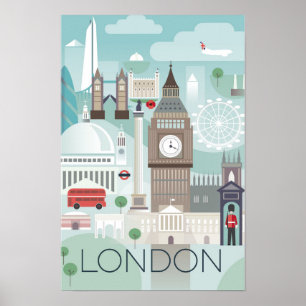 London Druck Poster