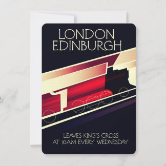 London Edinburgh Locomotive Vintages Poster