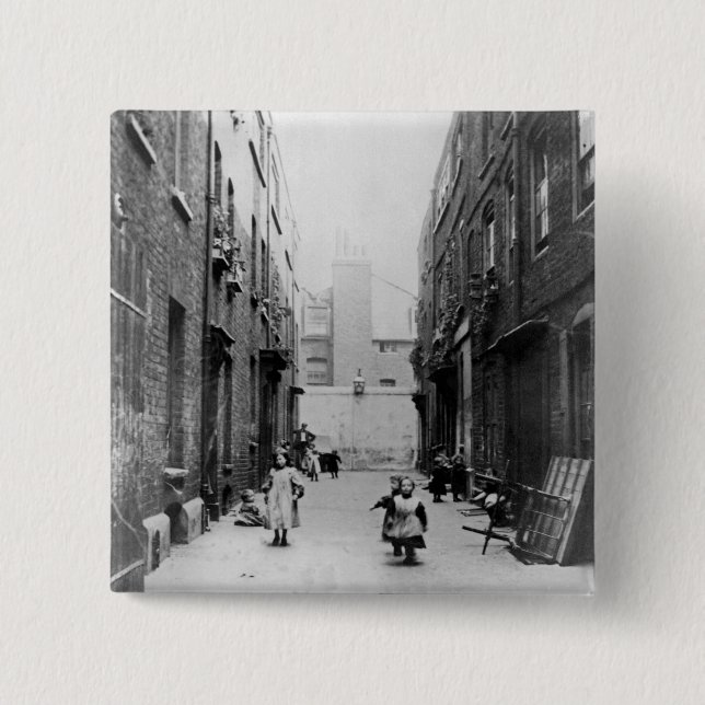 London-Elendsviertel, 1899 Button (Vorderseite)