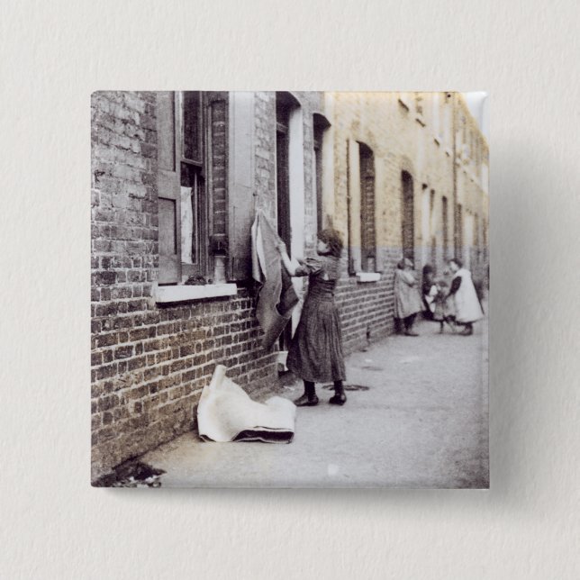 London-Elendsviertel Button (Vorderseite)