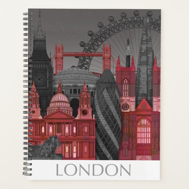 London Elevations by Night - Red Planer (Vorderseite)