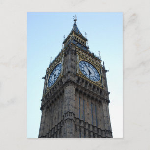 London - Elizabeth Tower & Big Ben Postkarte