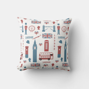 London England Big Ben Englische Flagge Queensgard Kissen
