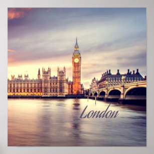 London England Big Ben Poster