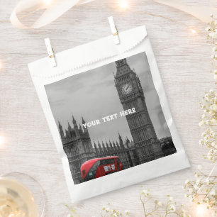 London England Big Ben Vintag Black and white Fav Geschenktütchen