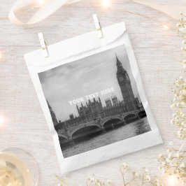 London England Big Ben Vintag Black und Weiß Geschenktütchen