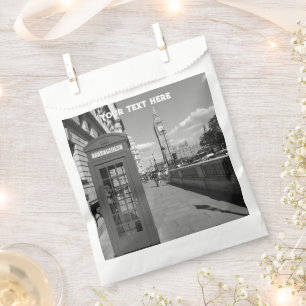 London England Big Ben Vintage Schwarzweiß Geschenktütchen