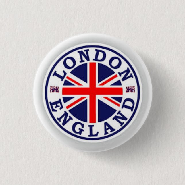 LONDON ENGLAND BUTTON ABZEICHEN UNION JACK (Vorderseite)