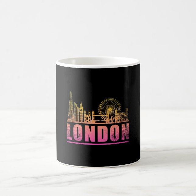 London England City Skyline Cityscape Funny Gift Kaffeetasse (Mittel)