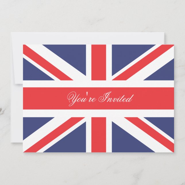 London England Corgi mit Kronen-Party Einladung (Vorderseite)