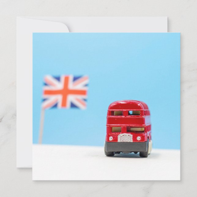 London England Doppeldecker Red Bus (Vorderseite)