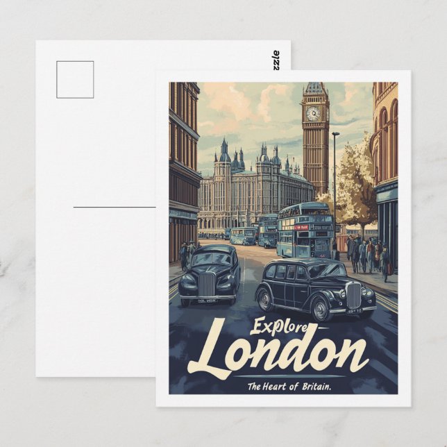 London England Fantastischer Reiseort Postkarte (Vorne/Hinten)