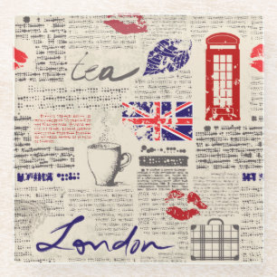 London, England Glasuntersetzer