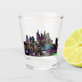 London, England, Graffiti Shot Glass Schnapsglas
