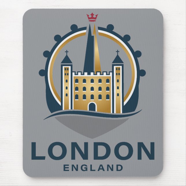 London England Great Britain Mousepad (Vorne)