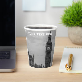 London England Großbritannien Big Ben UK Paper Cup Pappbecher