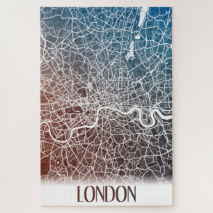 London England Großbritannien City Map Travel Puzzle