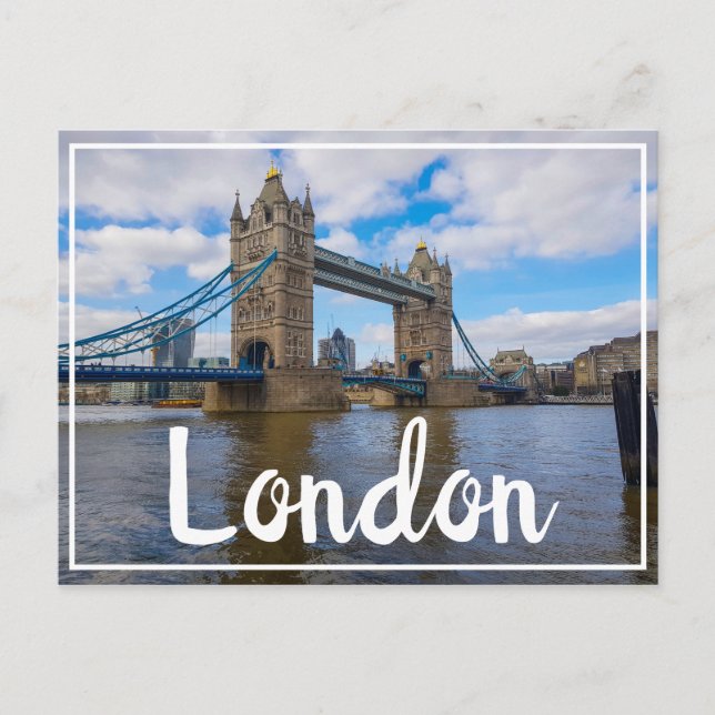 London England Großbritannien Tower Bridge Postkarte (Vorderseite)
