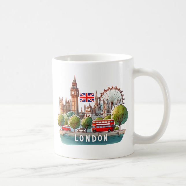 London England Kaffeetasse (Rechts)