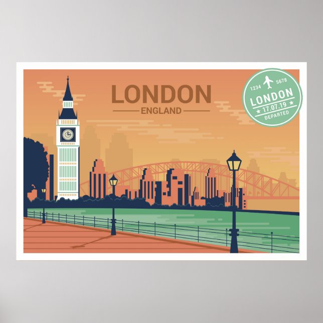 London England Poster (Vorne)