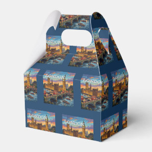 London England Reise Kunst Vintage  Geschenkschachtel