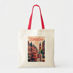 London England Reise Kunst Vintage Tragetasche