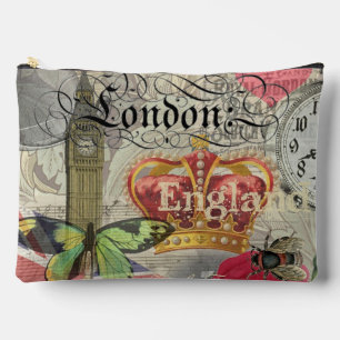 London England Reise Vintage Europa Kunst Zubehörtasche