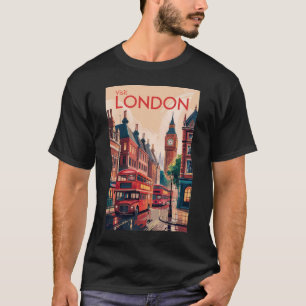 London England Reiseart Vintag T-Shirt
