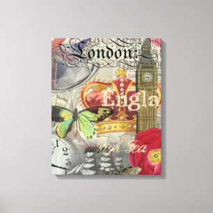 London England Reisen Vintag Europe Art Leinwanddruck