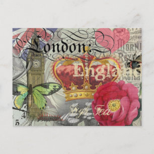 London England Reisen Vintag Europe Art Postkarte